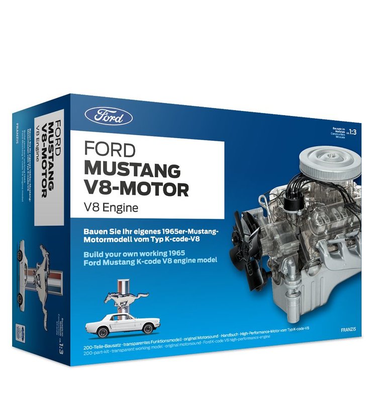 Ford Mustang V8-Motor Bausatz